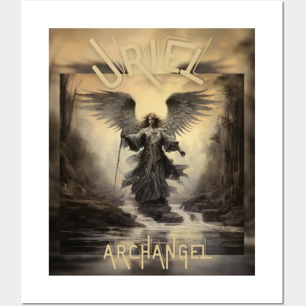 Archangel Uriel Wall Art by FehuMarcinArt